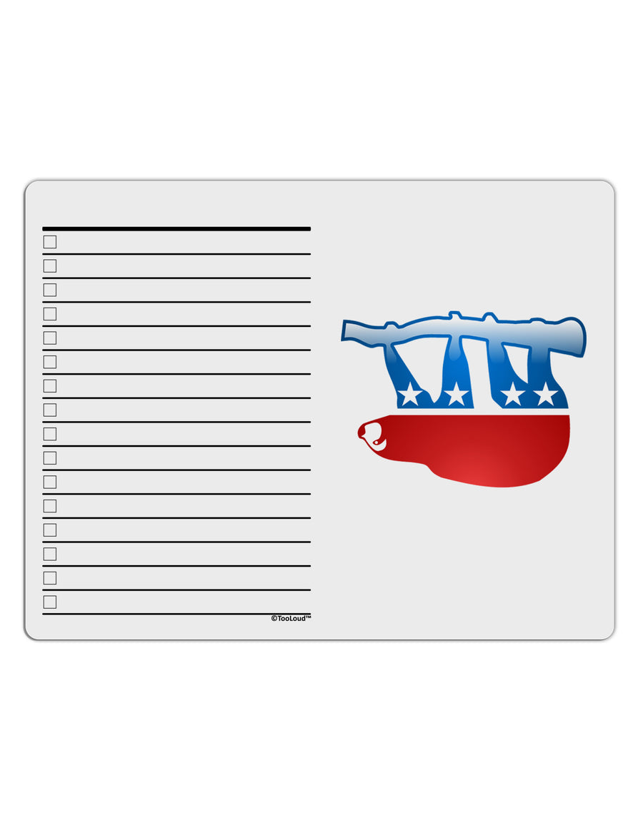 Sloth Political Party Symbol To Do Shopping List Dry Erase Board-Dry Erase Board-TooLoud-White-Davson Sales
