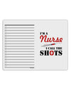 Nurse - Call The Shots To Do Shopping List Dry Erase Board-Dry Erase Board-TooLoud-White-Davson Sales