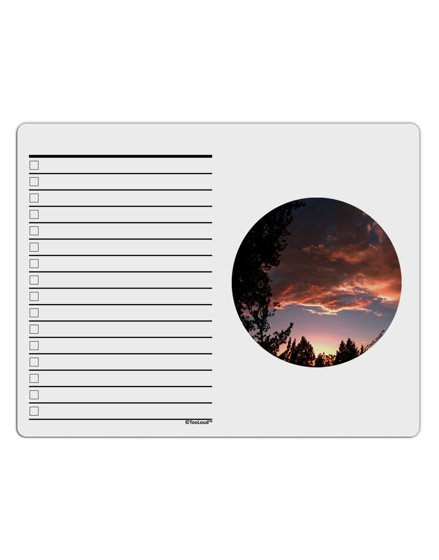 Forest Sunset To Do Shopping List Dry Erase Board by TooLoud-Dry Erase Board-TooLoud-White-Davson Sales
