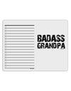 Badass Grandpa To Do Shopping List Dry Erase Board by TooLoud-Dry Erase Board-TooLoud-White-Davson Sales