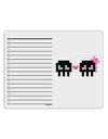 8-Bit Skull Love - Boy and Girl To Do Shopping List Dry Erase Board-Dry Erase Board-TooLoud-White-Davson Sales