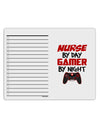 Nurse By Day Gamer By Night To Do Shopping List Dry Erase Board-Dry Erase Board-TooLoud-White-Davson Sales
