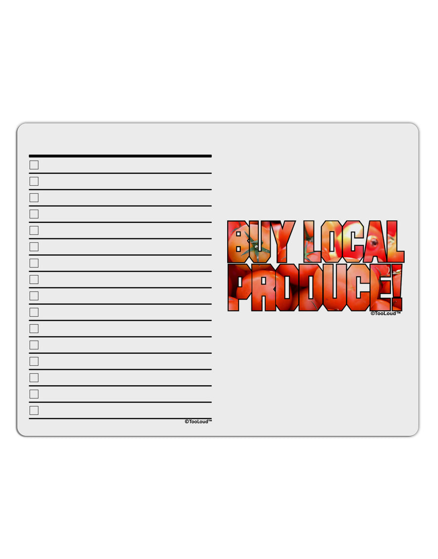 Buy Local Produce Tomatoes Text To Do Shopping List Dry Erase Board-Dry Erase Board-TooLoud-White-Davson Sales