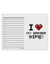 I Heart My Gamer Wife To Do Shopping List Dry Erase Board-Dry Erase Board-TooLoud-White-Davson Sales