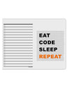 Eat Sleep Code Repeat To Do Shopping List Dry Erase Board by TooLoud-TooLoud-White-Davson Sales