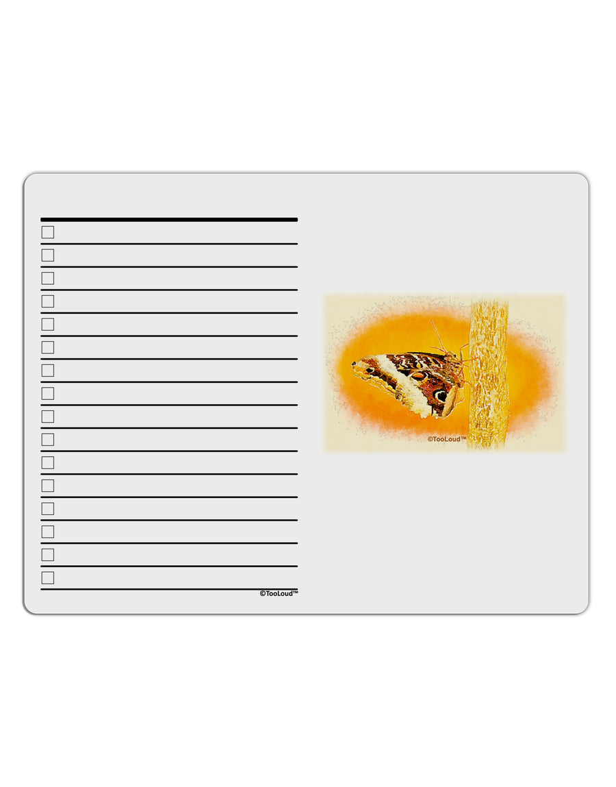 TooLoud Watercolor Owl Moth To Do Shopping List Dry Erase Board-Dry Erase Board-TooLoud-White-Davson Sales