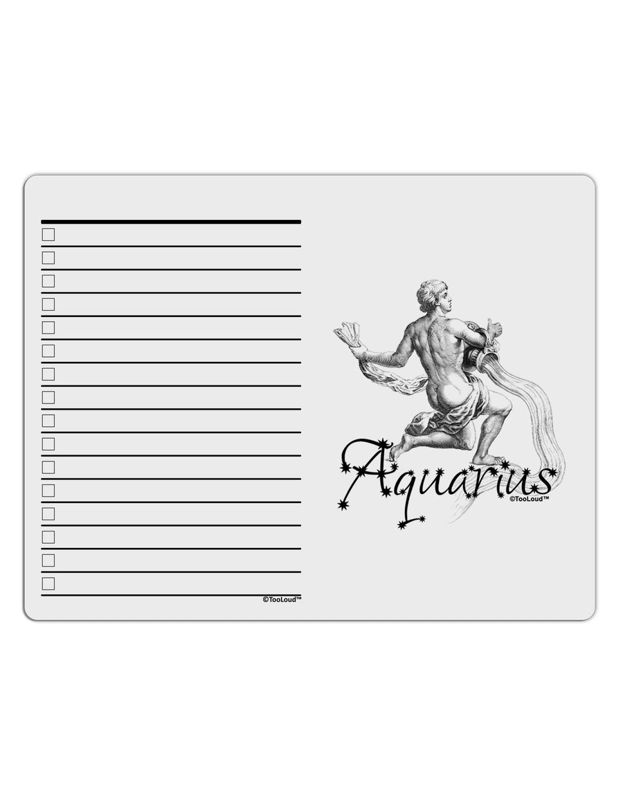 Aquarius Illustration To Do Shopping List Dry Erase Board-Dry Erase Board-TooLoud-White-Davson Sales