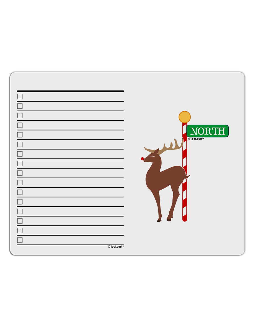 Rudolf Ratchet Reindeer Color To Do Shopping List Dry Erase Board-Dry Erase Board-TooLoud-White-Davson Sales