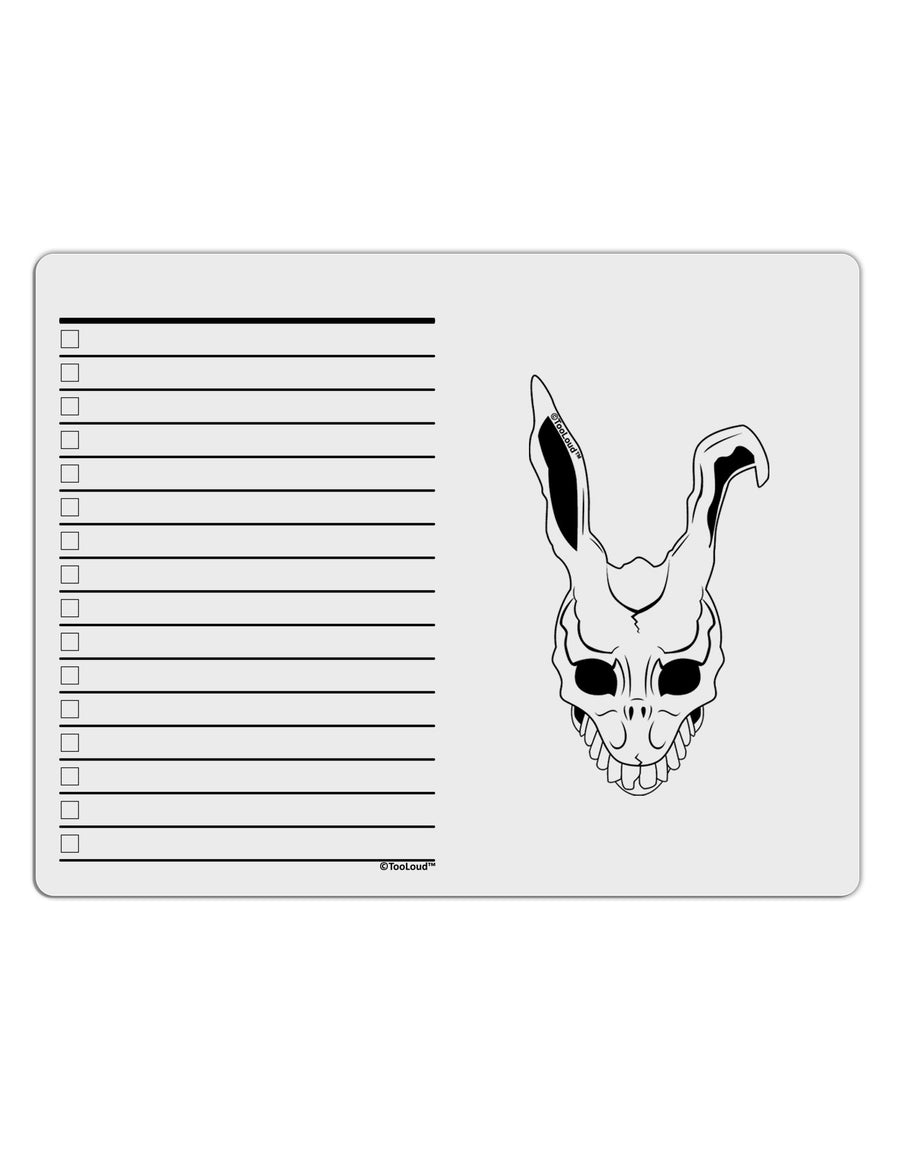 Scary Face Bunny White To Do Shopping List Dry Erase Board-Dry Erase Board-TooLoud-White-Davson Sales