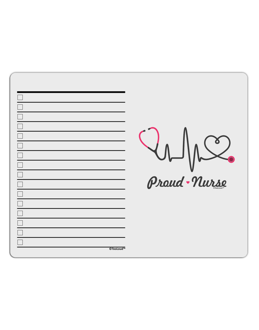 Stethoscope Heartbeat Text To Do Shopping List Dry Erase Board-Dry Erase Board-TooLoud-White-Davson Sales
