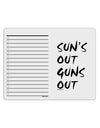 Suns Out Guns Out To Do Shopping List Dry Erase Board