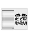 Ultimate Pi Day Design - Mirrored Pies To Do Shopping List Dry Erase Board by TooLoud