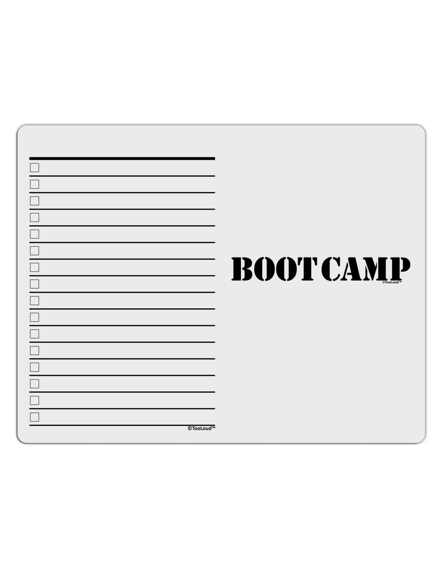 Bootcamp Military Text To Do Shopping List Dry Erase Board-Dry Erase Board-TooLoud-White-Davson Sales
