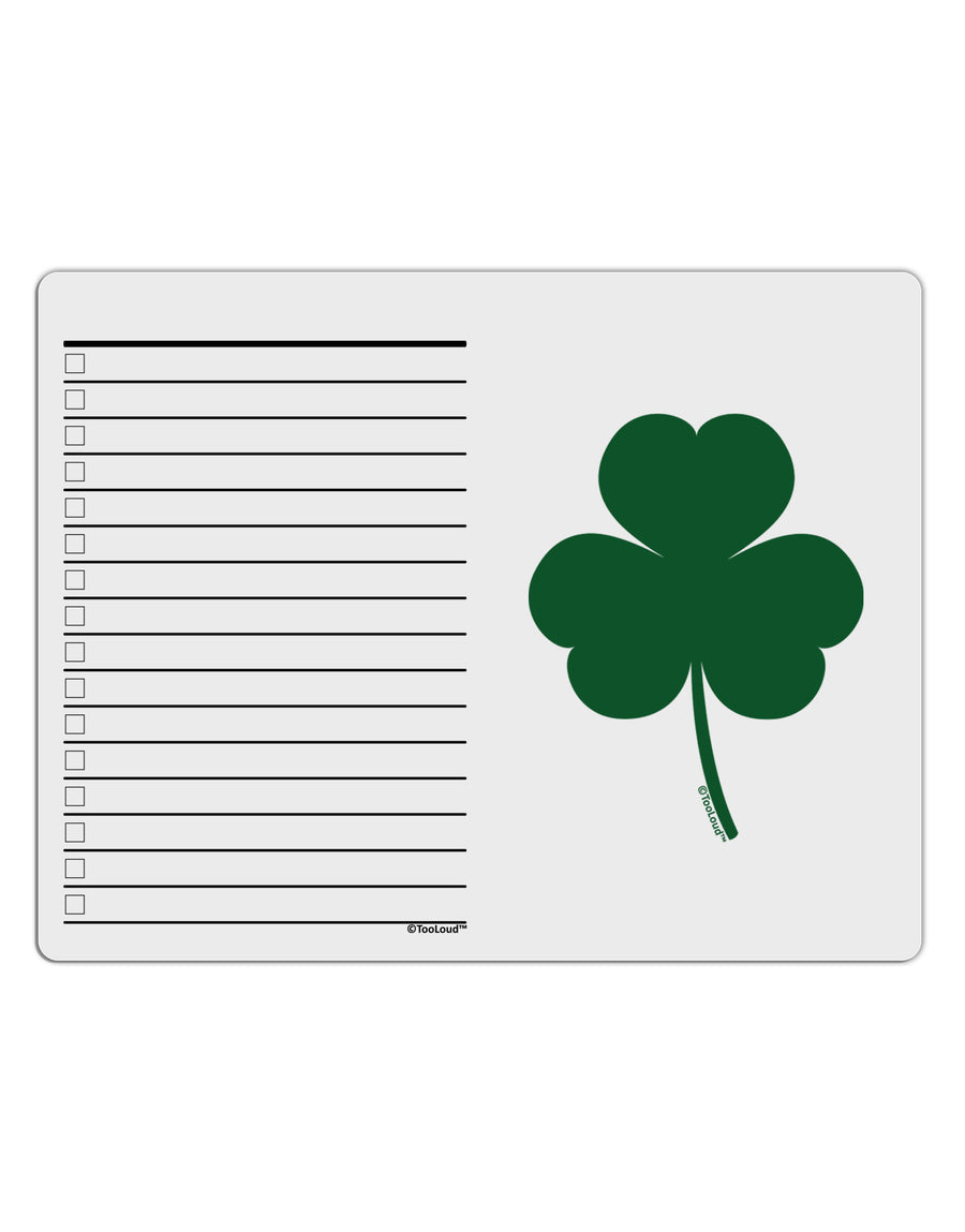 Traditional Irish Shamrock To Do Shopping List Dry Erase Board-Dry Erase Board-TooLoud-White-Davson Sales