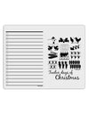 TooLoud Twelve Days of Christmas Text To Do Shopping List Dry Erase Board-Dry Erase Board-TooLoud-White-Davson Sales