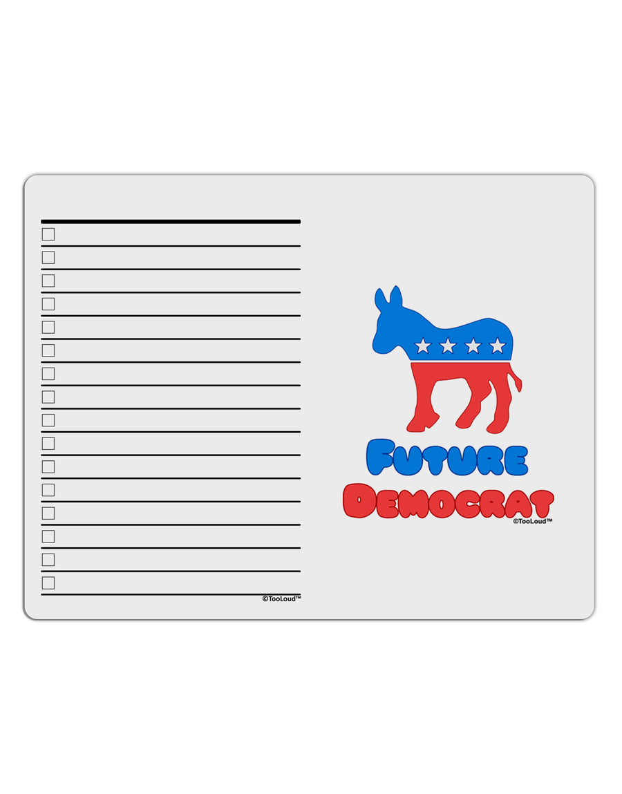Future Democrat To Do Shopping List Dry Erase Board-Dry Erase Board-TooLoud-White-Davson Sales