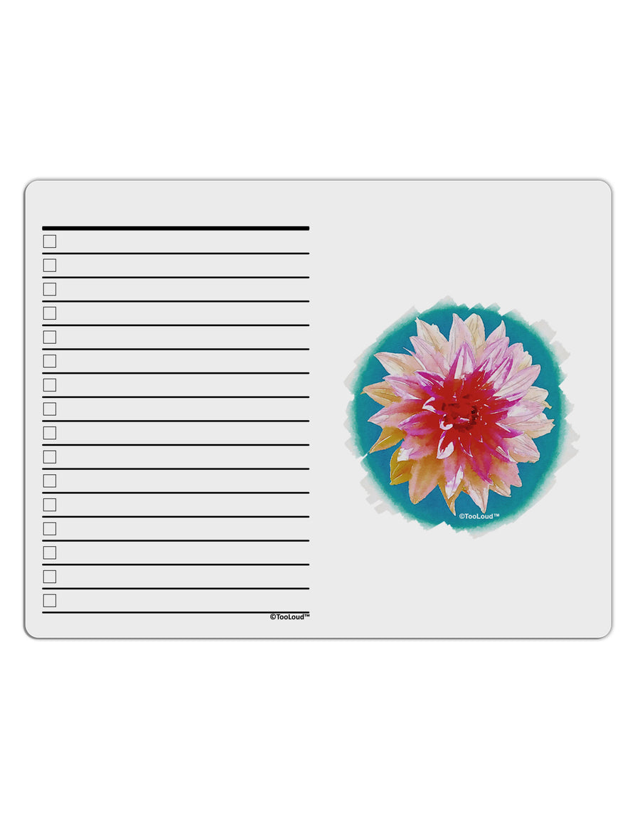 Watercolor Flower To Do Shopping List Dry Erase Board-Dry Erase Board-TooLoud-White-Davson Sales