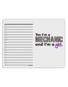 TooLoud Yes I am a Mechanic Girl To Do Shopping List Dry Erase Board-Dry Erase Board-TooLoud-White-Davson Sales