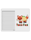 Cute Taco Fox Text To Do Shopping List Dry Erase Board-Dry Erase Board-TooLoud-White-Davson Sales