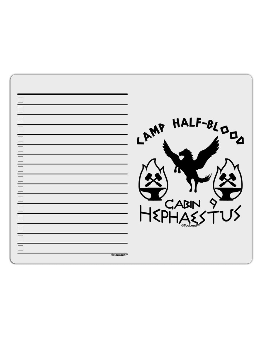 Cabin 9 Hephaestus Half Blood To Do Shopping List Dry Erase Board-Dry Erase Board-TooLoud-White-Davson Sales