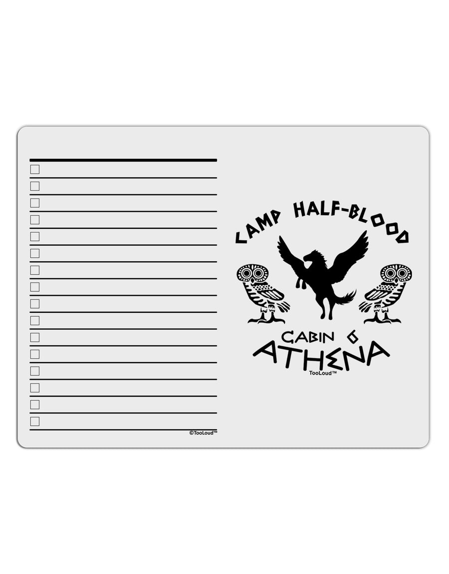 Camp Half Blood Cabin 6 Athena To Do Shopping List Dry Erase Board by TooLoud-Dry Erase Board-TooLoud-White-Davson Sales