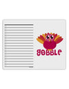 Cute Gobble Turkey Pink To Do Shopping List Dry Erase Board-Dry Erase Board-TooLoud-White-Davson Sales