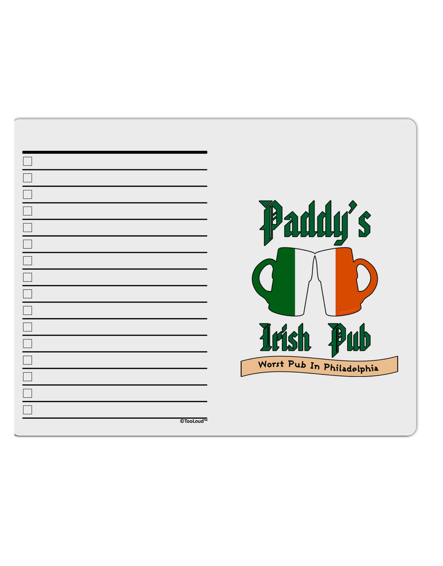 Paddy's Irish Pub To Do Shopping List Dry Erase Board by TooLoud-Dry-Erase Boards-TooLoud-White-Davson Sales