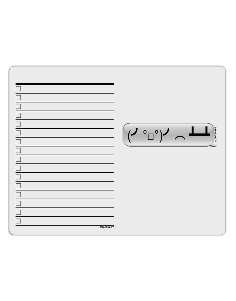 Table Flip Text Bubble To Do Shopping List Dry Erase Board-Dry Erase Board-TooLoud-White-Davson Sales