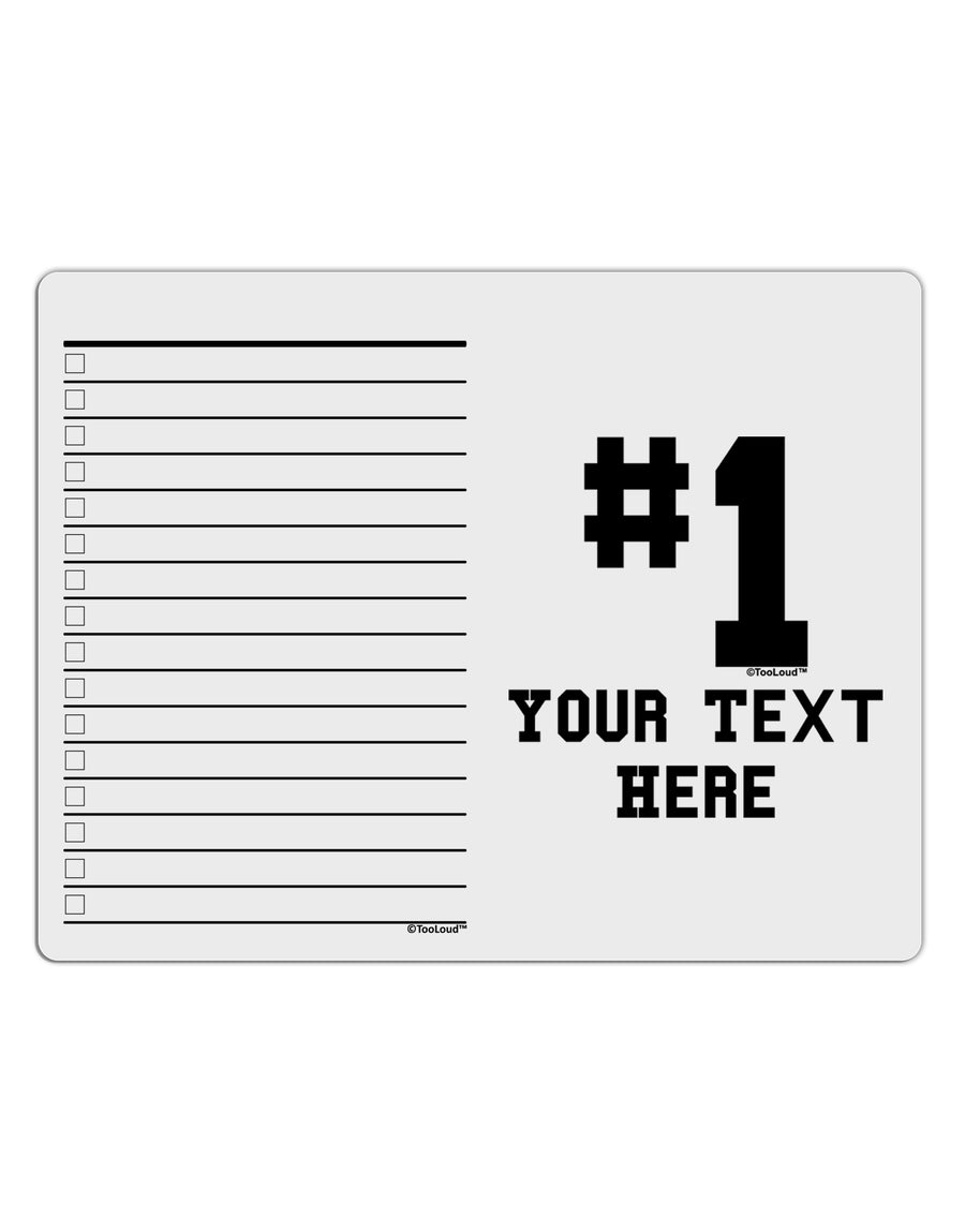 Personalized Number 1 To Do Shopping List Dry Erase Board by TooLoud-Dry Erase Board-TooLoud-White-Davson Sales