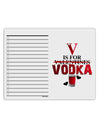 V Is For Vodka To Do Shopping List Dry Erase Board-Dry Erase Board-TooLoud-White-Davson Sales