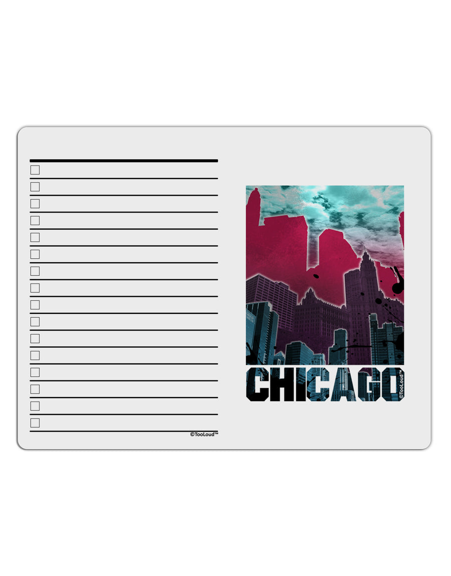 Chicago Abstract 2 To Do Shopping List Dry Erase Board-Dry Erase Board-TooLoud-White-Davson Sales