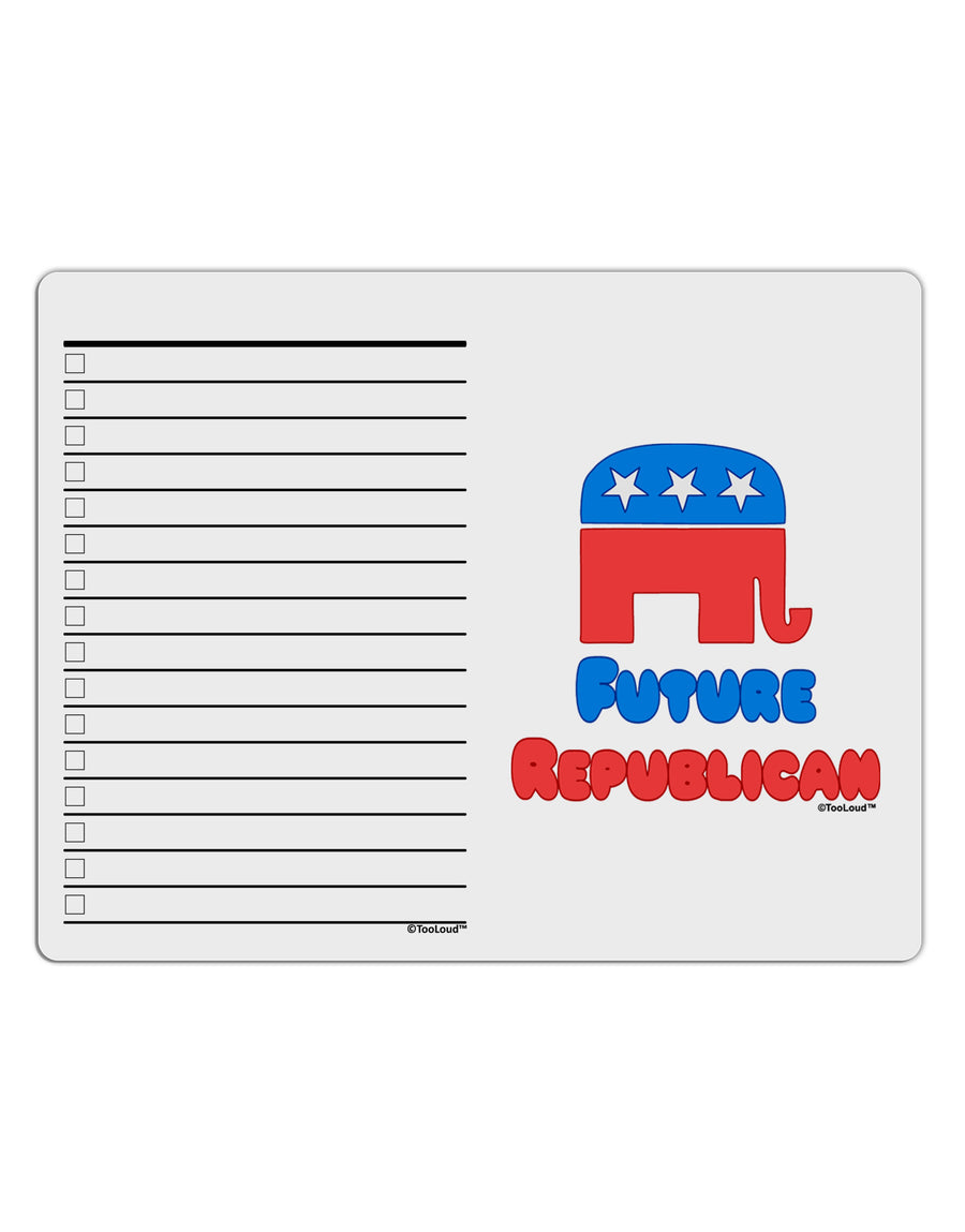 Future Republican To Do Shopping List Dry Erase Board-Dry Erase Board-TooLoud-White-Davson Sales