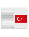 Turkey Flag To Do Shopping List Dry Erase Board by TooLoud-Dry Erase Board-TooLoud-White-Davson Sales