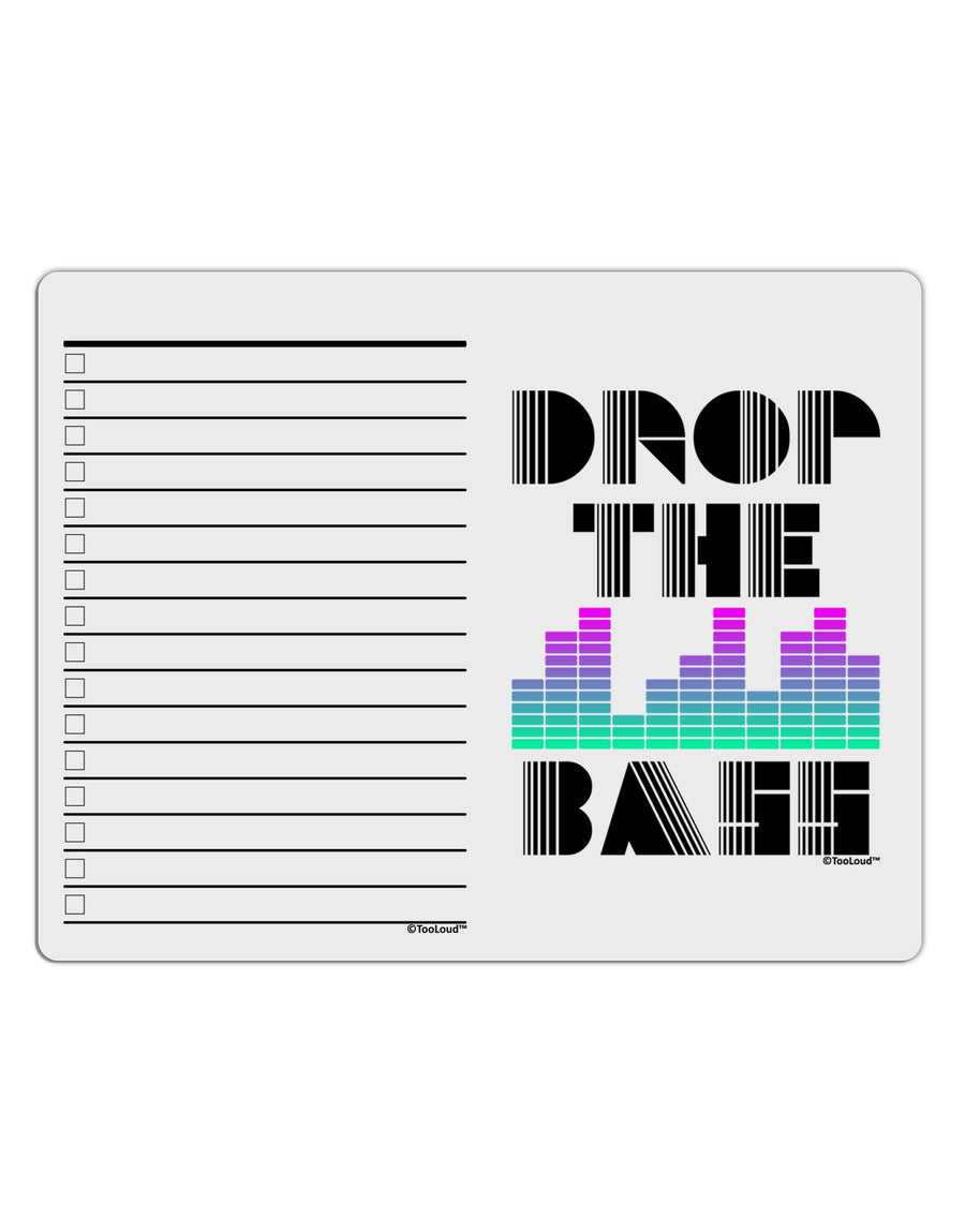 Drop the Bass To Do Shopping List Dry Erase Board-Dry Erase Board-TooLoud-White-Davson Sales