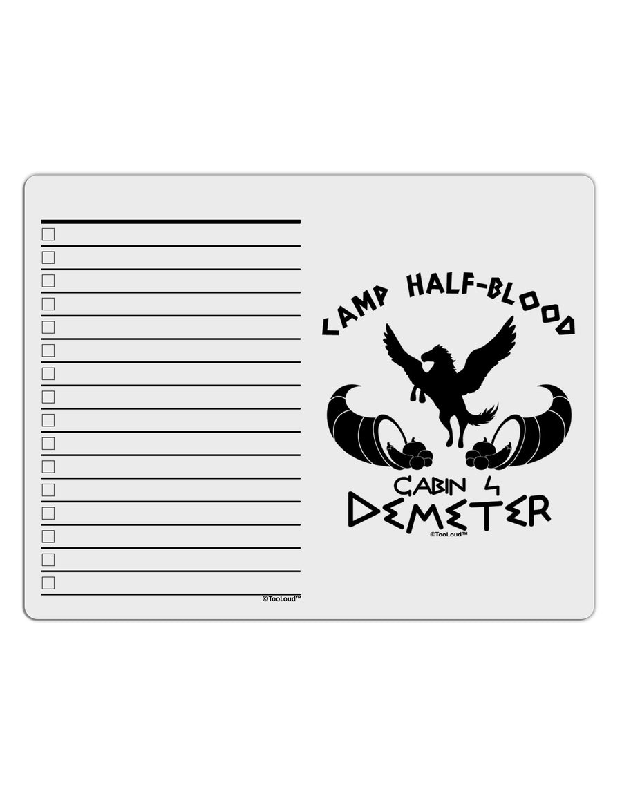 Cabin 4 Demeter Camp Half Blood To Do Shopping List Dry Erase Board-Dry Erase Board-TooLoud-White-Davson Sales