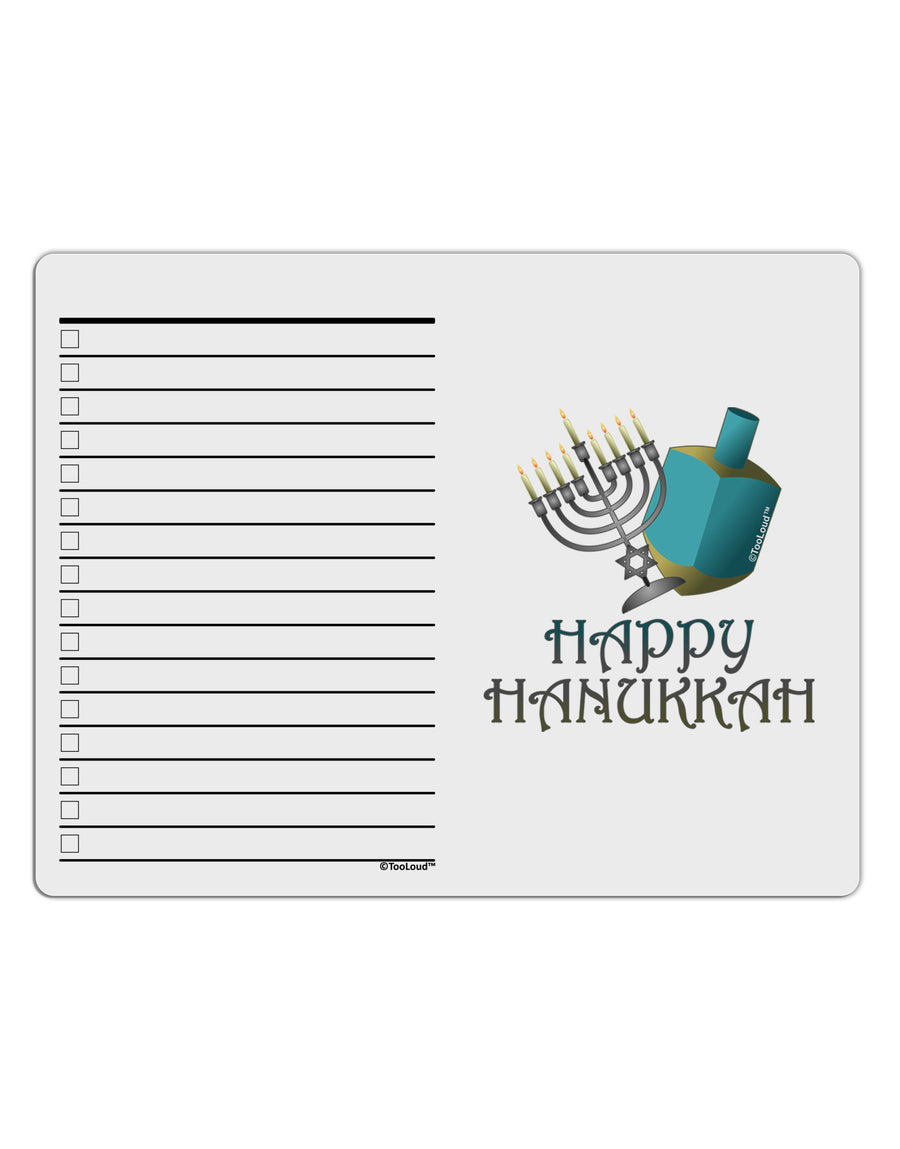 Blue & Silver Happy Hanukkah To Do Shopping List Dry Erase Board-Dry Erase Board-TooLoud-White-Davson Sales