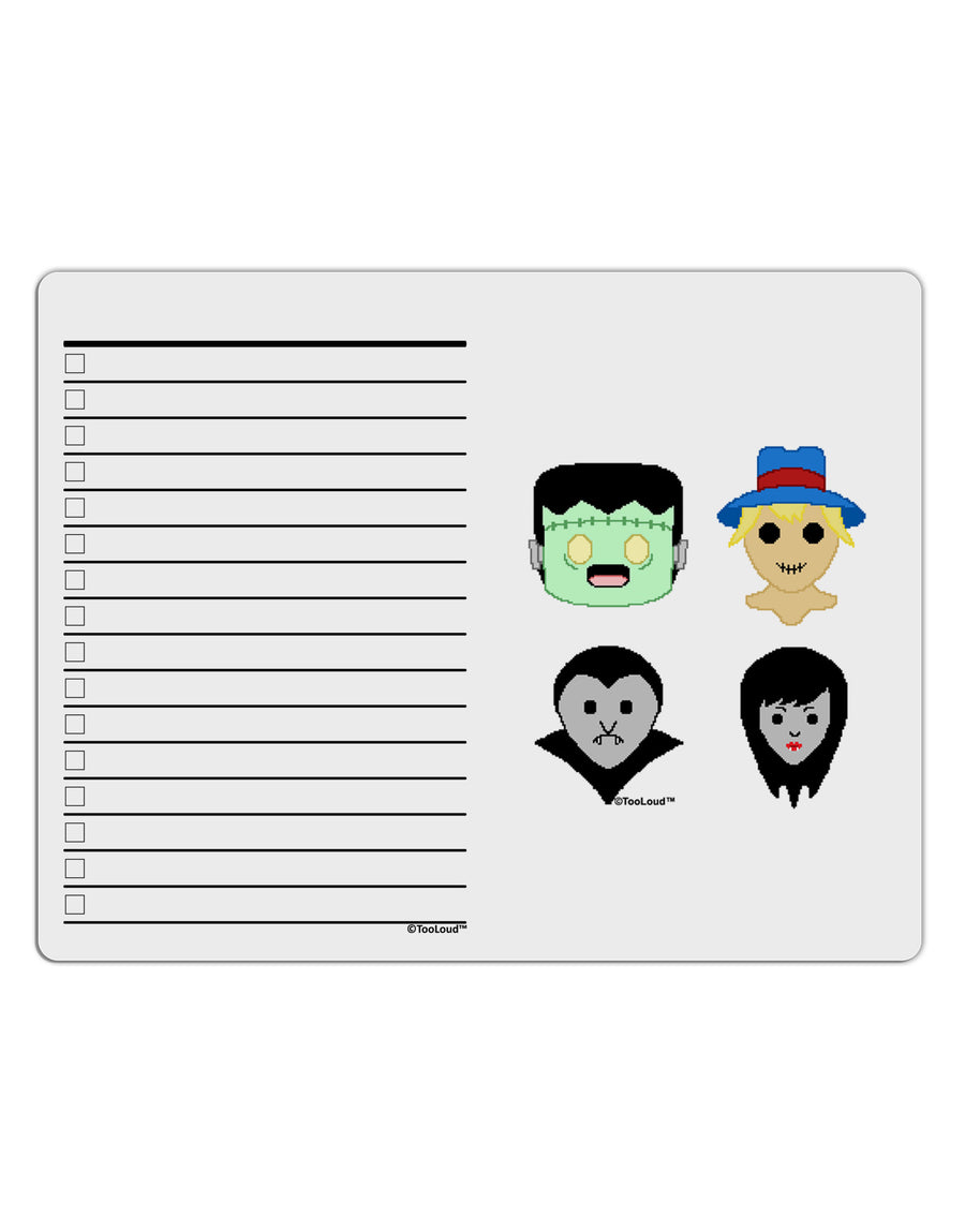 Cute Pixel Monsters To Do Shopping List Dry Erase Board-Dry Erase Board-TooLoud-White-Davson Sales