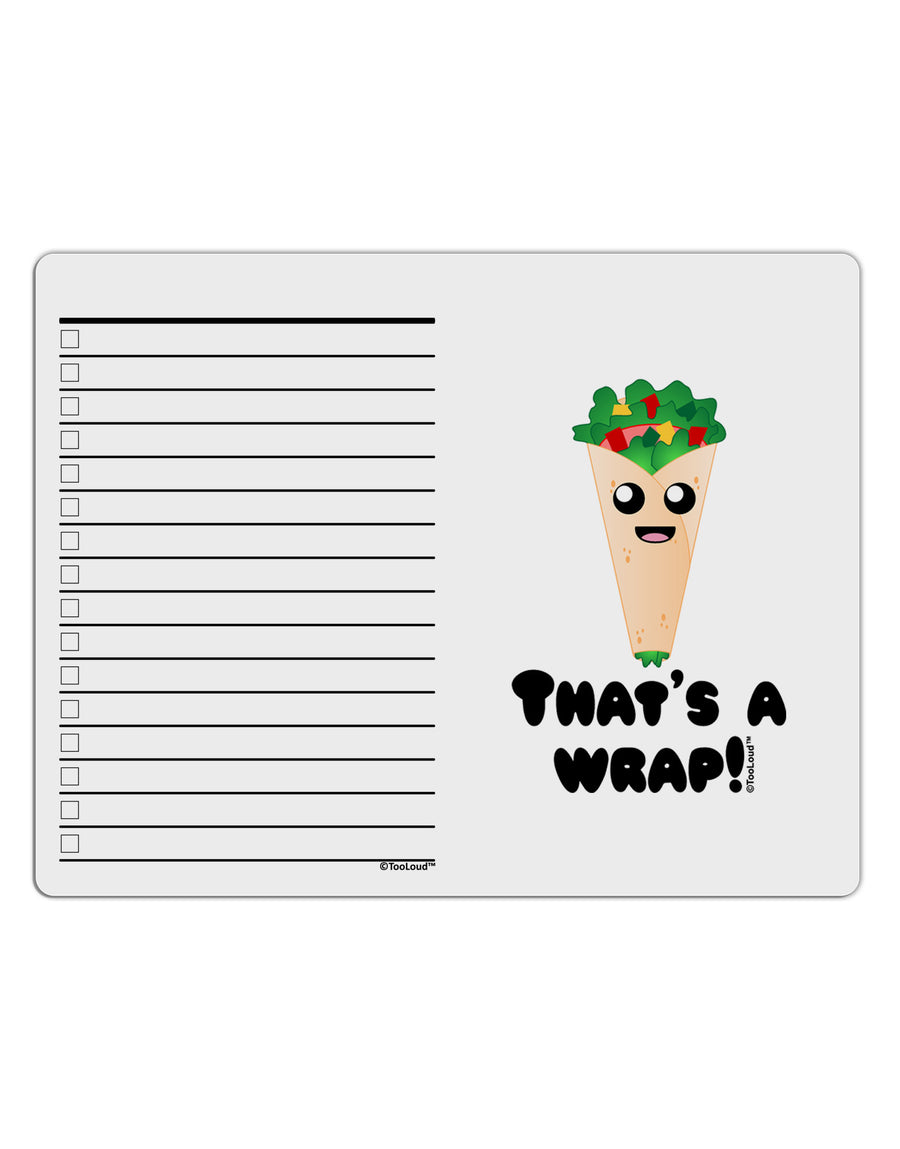 Thats A Wrap Cute Wrap To Do Shopping List Dry Erase Board-Dry Erase Board-TooLoud-White-Davson Sales