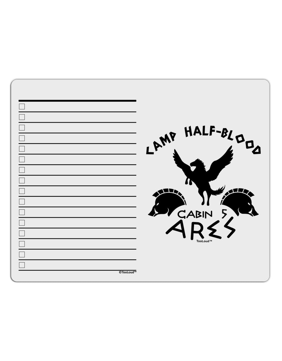 Camp Half Blood Cabin 5 Ares To Do Shopping List Dry Erase Board by TooLoud-Dry Erase Board-TooLoud-White-Davson Sales