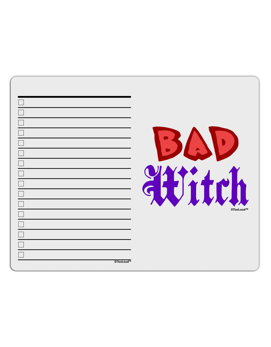 Bad Witch Color Red To Do Shopping List Dry Erase Board-Dry Erase Board-TooLoud-White-Davson Sales