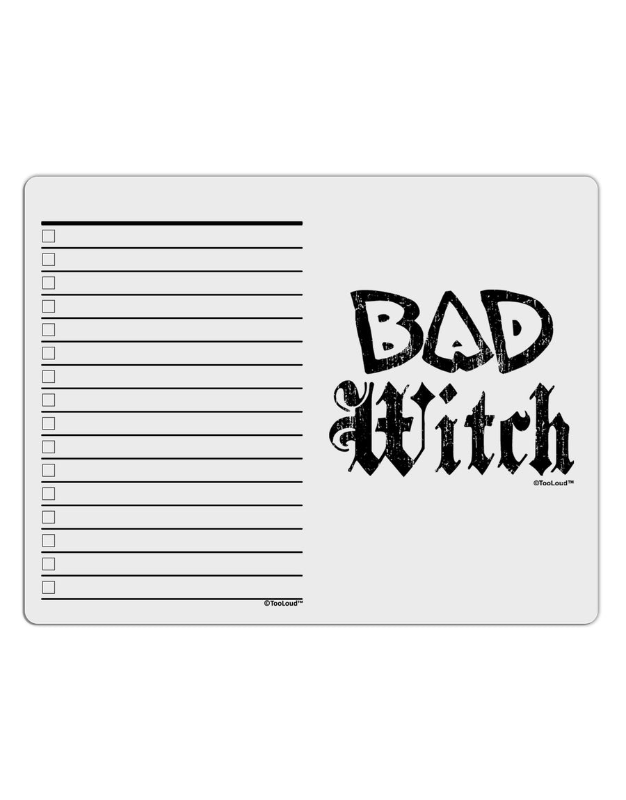 Bad Witch Distressed To Do Shopping List Dry Erase Board-Dry Erase Board-TooLoud-White-Davson Sales