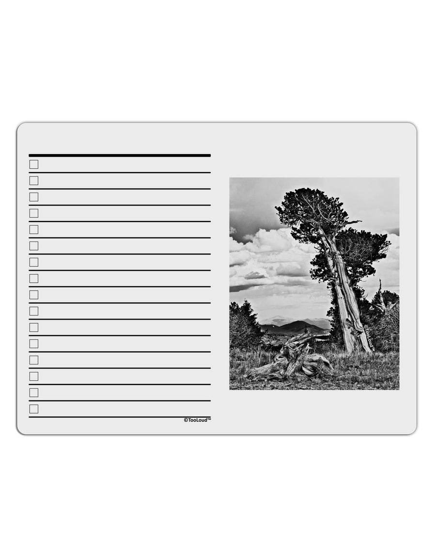 Colorado Landscape Monochrome To Do Shopping List Dry Erase Board-Dry Erase Board-TooLoud-White-Davson Sales