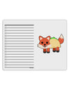 Cute Taco Fox To Do Shopping List Dry Erase Board-Dry Erase Board-TooLoud-White-Davson Sales