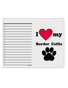 I Heart My Border Collie To Do Shopping List Dry Erase Board by TooLoud-TooLoud-White-Davson Sales