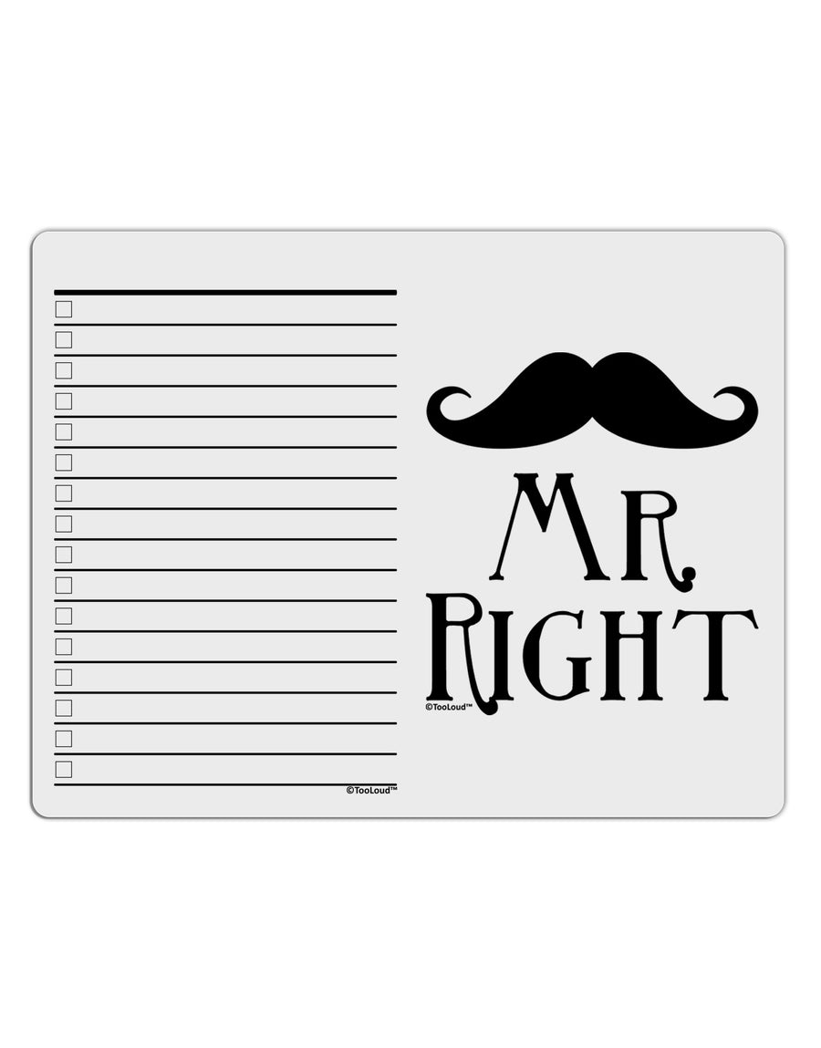 - Mr Right To Do Shopping List Dry Erase Board-Dry Erase Board-TooLoud-White-Davson Sales
