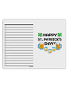 Pixel Happy St Patricks Day To Do Shopping List Dry Erase Board-Dry Erase Board-TooLoud-White-Davson Sales