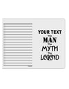 Personalized The Man The Myth The Legend To Do Shopping List Dry Erase Board by TooLoud-Dry Erase Board-TooLoud-White-Davson Sales