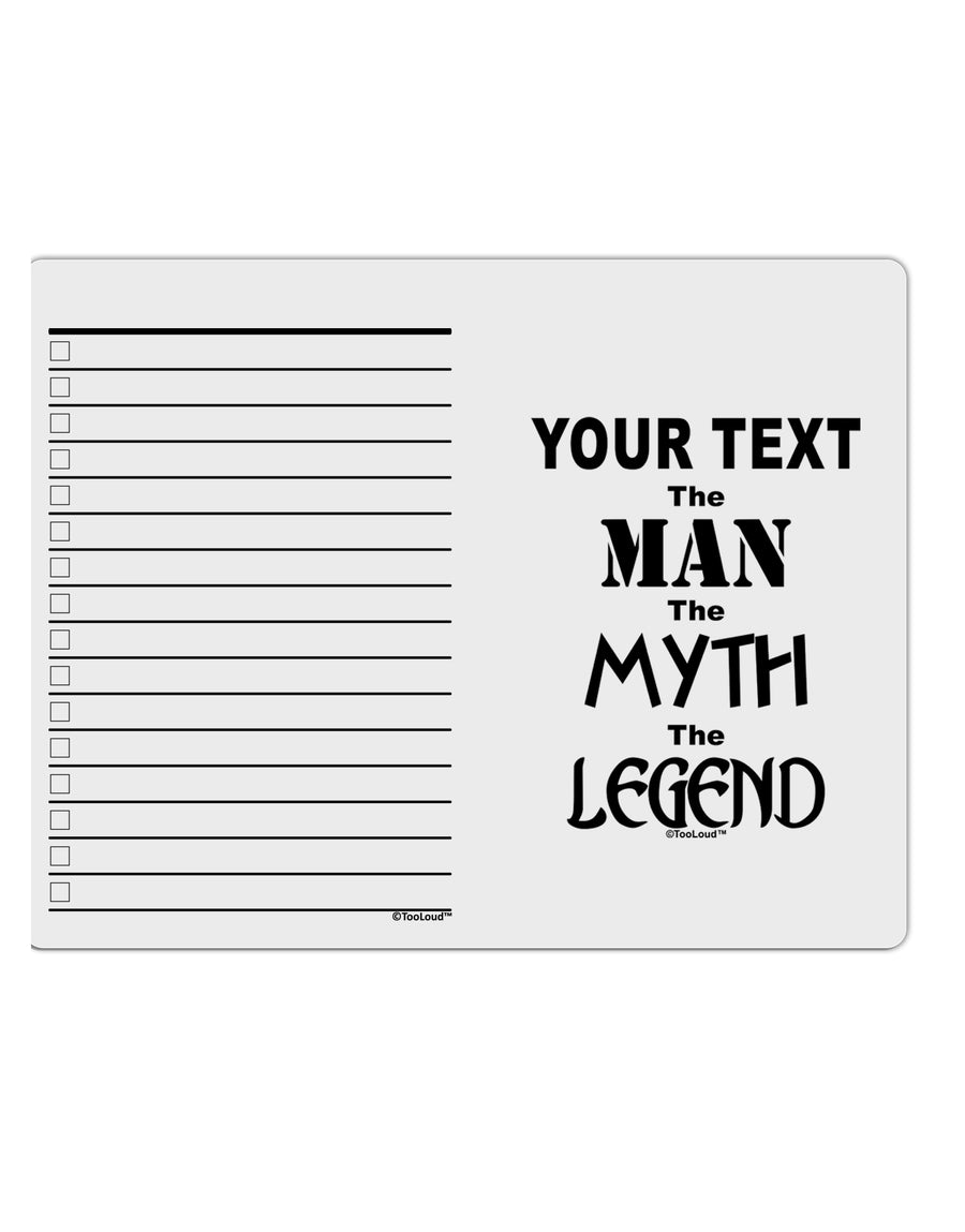 Personalized The Man The Myth The Legend To Do Shopping List Dry Erase Board by TooLoud-Dry Erase Board-TooLoud-White-Davson Sales