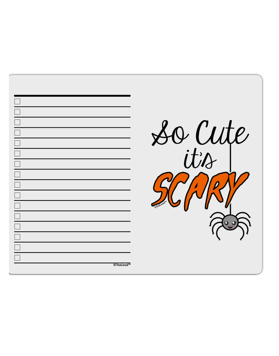 So Cute It's Scary To Do Shopping List Dry Erase Board by TooLoud-Dry Erase Board-TooLoud-White-Davson Sales