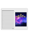 Do or Do Not To Do Shopping List Dry Erase Board-Dry Erase Board-TooLoud-White-Davson Sales